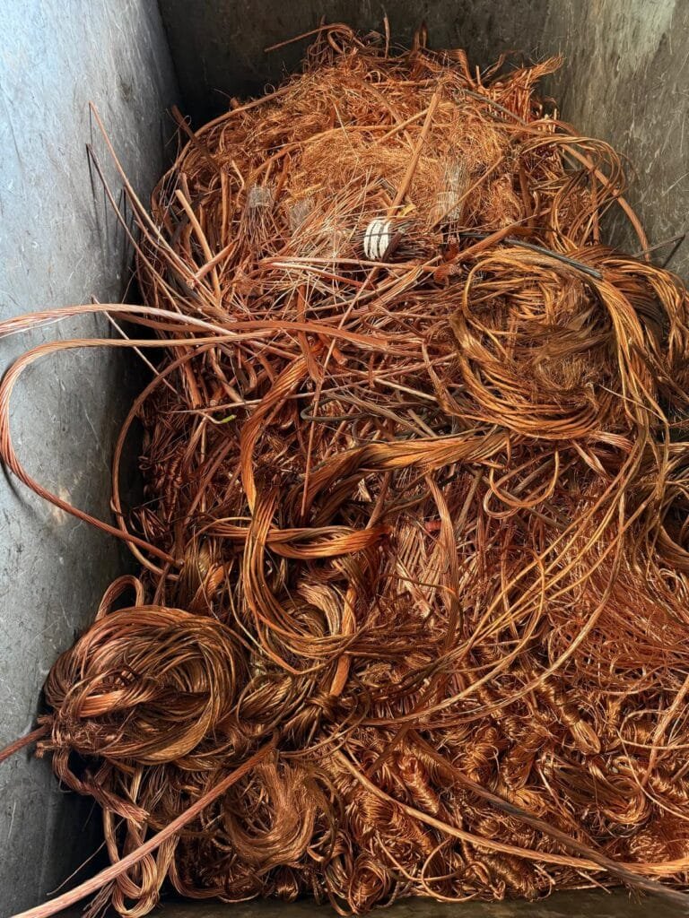 Bright copper wire scrap at SA Copper Scraps, Green Fields
