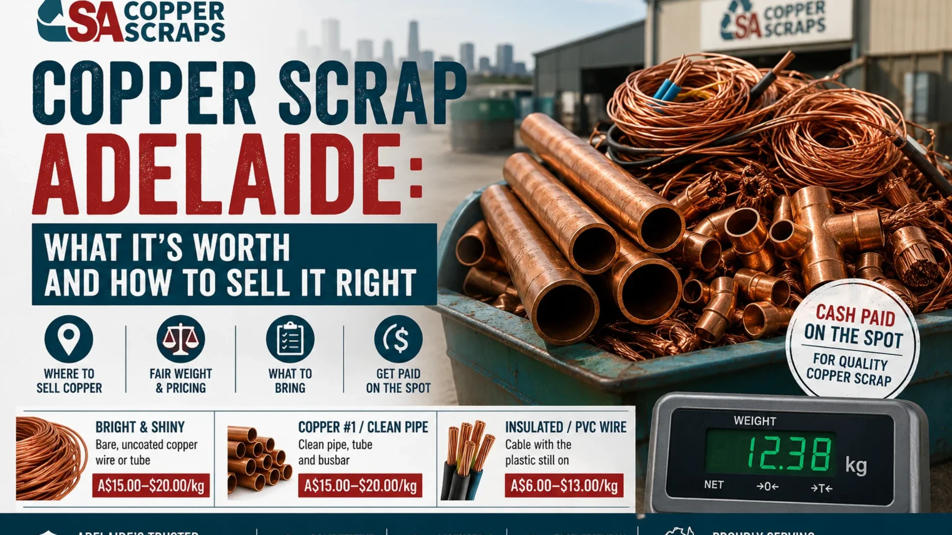 Copper scrap Adelaide – copper pipes and wire ready to sell