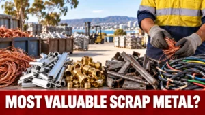 Sorted scrap metals for comparing the most valuable materials in Adelaide